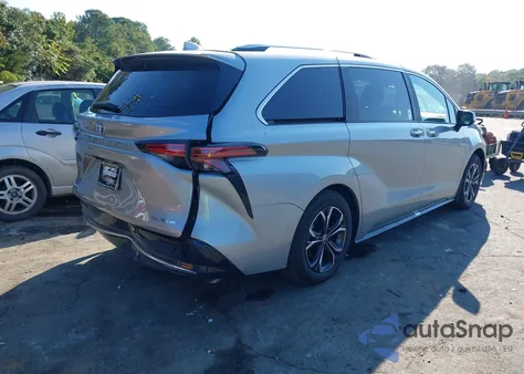2025 Toyota Sienna Platinum from USA, damaged, VIN 5TDESKFC3SS199347